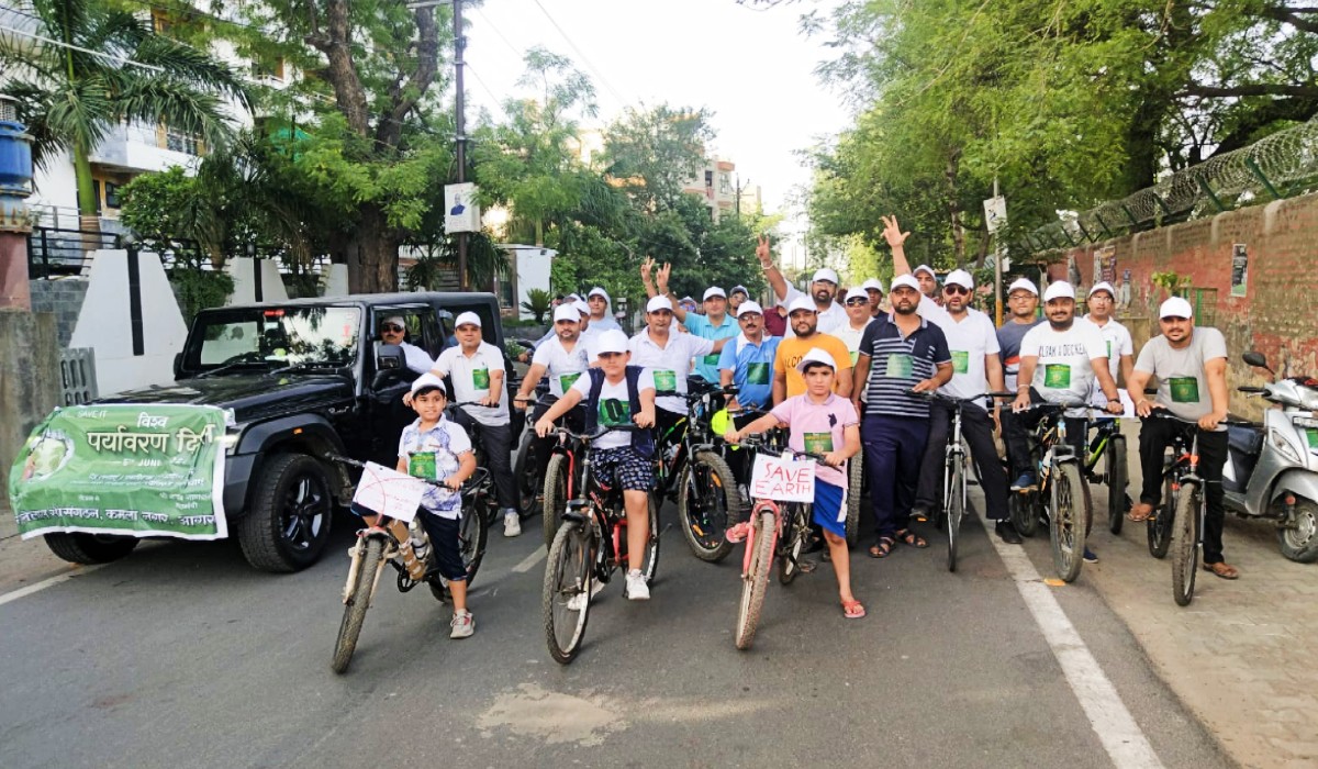 पर्यावरण दिवस पर जय झूलेलाल सेवा संगठन ने निकाली साइकिल रैली, दिया यह संदेश