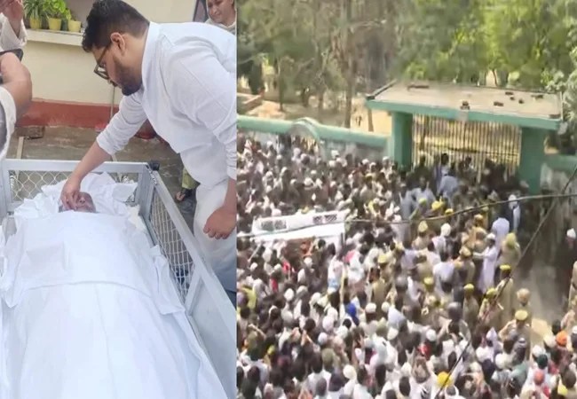 Mukhtar Ansari Supurd-e-Khak : कालीबाग कब्रिस्तान में मुख्तार अंसारी को किया गया सुपुर्द-ए-खाक, सिर्फ परिवार ने दी मिट्टी