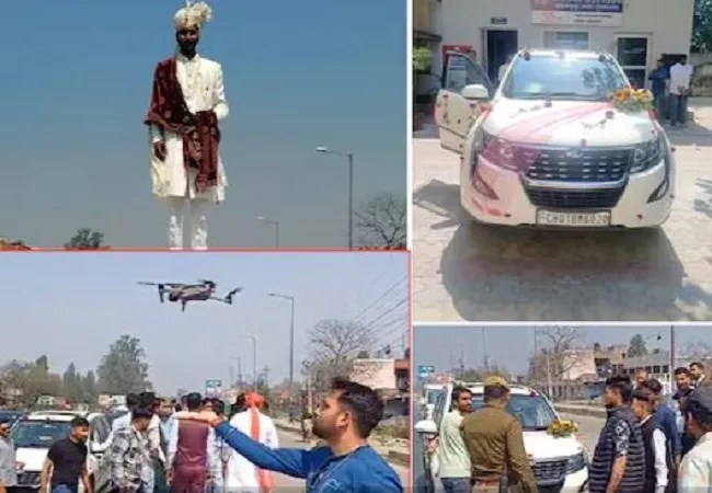 हाईवे पर एक्सयूवी कार पर खड़े होकर स्टंट कर रहा था दूल्हा, पुलिस ने सिखाया ऐसा सबक जिंदगी पर रहेगा याद