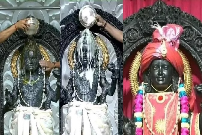 Ram Navami 2024 Live : रामलला को दिव्य स्नान कराने के बाद पहनाए गए नए वस्त्र, सूर्य तिलक का देखें भव्य अलौकिक दृश्य