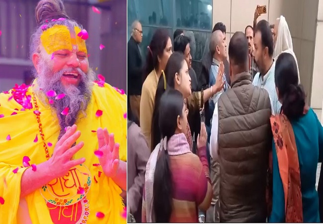 संत प्रेमानंद महाराज देर रात्रि भ्रमण- दर्शन के दौरान तेज आवाज में म्यूजिक बजाने व आतिशबाजी चलाने का विरोध, अनुयाई और विरोधी भिड़े